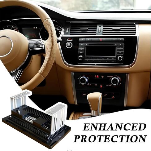 مجموعة أدوات قياس DIN مزدوجة للسيارة مع براغي - قطعتان، لتثبيت الصوت وأدوات السيارات ومجموعات تركيب الراديو، ودعامة معدنية لصوت السيارات in Kuwait