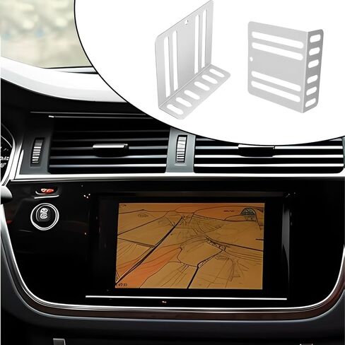 مجموعة أدوات قياس DIN مزدوجة للسيارة مع براغي - قطعتان، لتثبيت الصوت وأدوات السيارات ومجموعات تركيب الراديو، ودعامة معدنية لصوت السيارات in Kuwait