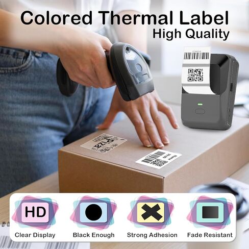 900Pcs 40mm x 30mm Thermal Labels Compatible for Supvan T50M Pro, Phomemo M110, 1.57''x1.18'' Label Maker Tape Refill, Weatherproof & Tear-Resistant Thermal Stickers (White) in Saudi Arabia