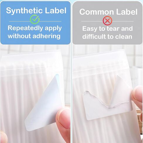 900Pcs 40mm x 30mm Thermal Labels Compatible for Supvan T50M Pro, Phomemo M110, 1.57''x1.18'' Label Maker Tape Refill, Weatherproof & Tear-Resistant Thermal Stickers (White) in Saudi Arabia