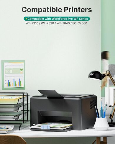 812XL Ink Cartridges Combo Pack Remanufactured Replacement for 812XL Ink Cartridge Epson for Epson 812XL 812 XL T812XL for Workforce Pro WF-7840 WF-7820 WF-7310 EC-C7000 Printer（5 Pack, 812XL） in Kuwait