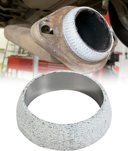 Exhaust Gasket,Car Accessories Exhaust Flange Gasket,Automotive Replacement,Universal Graphite Construction Donut Gaskets Seal Muffler Ring for Stop Leakage,Fit for Most Cars Trucks (2.5inch) in Saudi Arabia