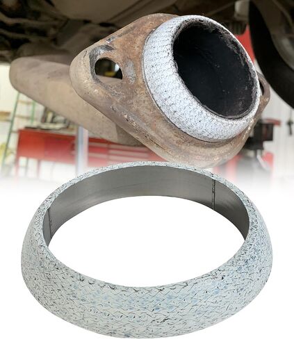 Exhaust Gasket,Car Accessories Exhaust Flange Gasket,Automotive Replacement,Universal Graphite Construction Donut Gaskets Seal Muffler Ring for Stop Leakage,Fit for Most Cars Trucks (2.5inch) in Saudi Arabia
