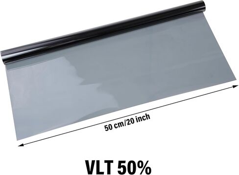 Auto Window Tint Roll Thermal Heat Insulation Sun Protection Film Fit for Car Sun Shade Privacy Sunlight Heat UV Block Protection Scratch Resistant 0.5x3M in Kuwait