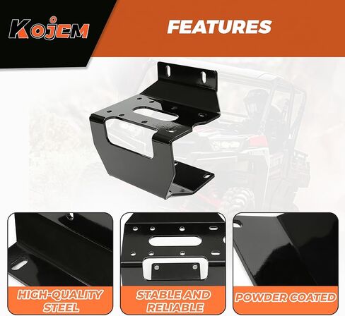 Kojem Winch Mount متوافق مع 2016-2025 Honda Pioneer 1000 1000-5 1000-6 بديل لـ 101885 UTV مجموعة دعامات تثبيت المصد in Saudi Arabia