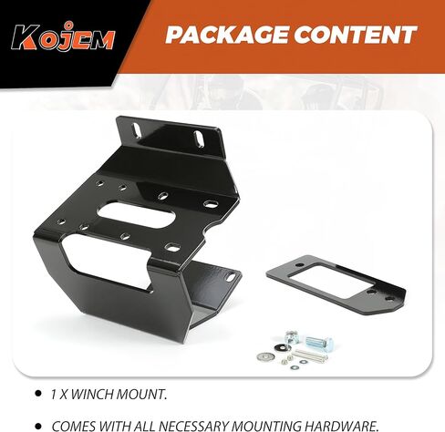 Kojem Winch Mount متوافق مع 2016-2025 Honda Pioneer 1000 1000-5 1000-6 بديل لـ 101885 UTV مجموعة دعامات تثبيت المصد in Saudi Arabia