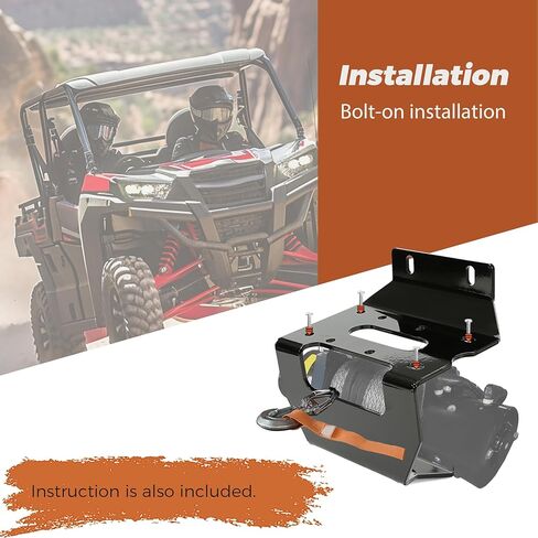 Kojem Winch Mount متوافق مع 2016-2025 Honda Pioneer 1000 1000-5 1000-6 بديل لـ 101885 UTV مجموعة دعامات تثبيت المصد in Saudi Arabia
