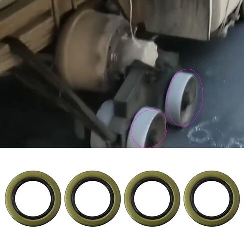 مجموعة شفاه مزدوجة مكونة من 4 أختام شحم لمحور المقطورة لمحور E-Z Lube 5200-7000lbs 2.25 x 3.371-22029 من YTXXDEUS in Kuwait