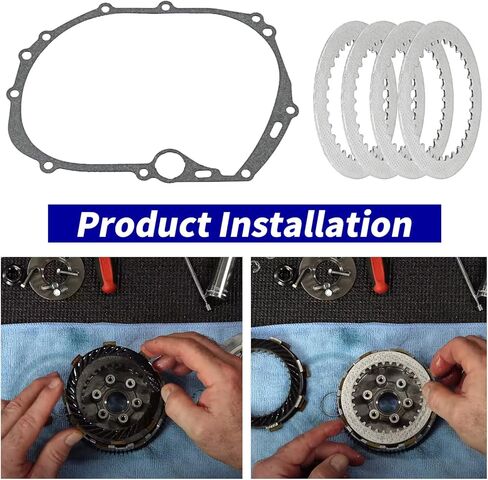 Clutch Kit & Friction Steel Plates with Heavy Duty Gasket & Springs for Kawasaki KLX110 KLX110L KLX/110/110 LAN110 AN112 BR125 Z125 Pro/Edition/SE Fury 125R with Suzuki DR-Z110 Motorcycle in Saudi Arabia