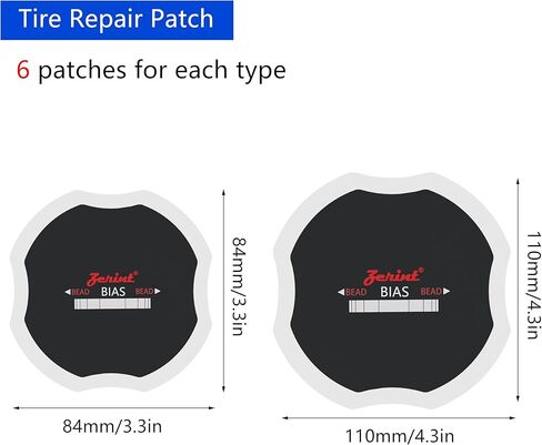 TP-M84 American Style Radial Repair Patch and Heavy Duty Bias Ply Repair Patch Unit, Multi Size Tire Repair Patchs,Tire Patches Kit 24 Pcs in Kuwait