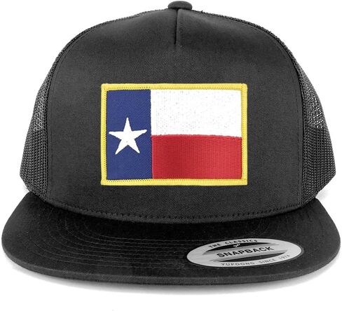 Armycrew Oversize XXL Texas State Flag Patch 5 Panel Flatbill Snapback Mesh Cap in Saudi Arabia