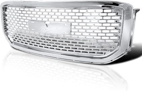 شبكة غطاء أمامي من الكروم بتصميم دينالي من Spec-D متوافقة مع جي إم سي يوكون/يوكون XL 2015-2020 in Saudi Arabia