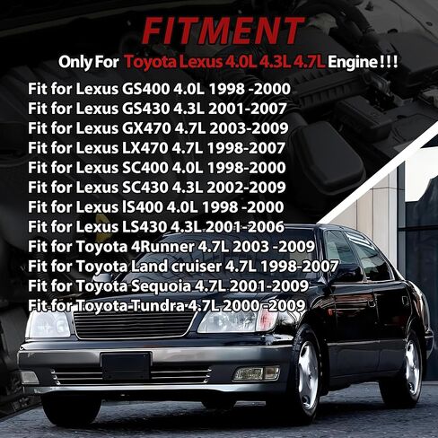 4.7 Engine Timing Belt Kit with Water Pump Fit For Lexus GS400 GS430 GX470 LS400 LS430 LX470 SC400 SC430 Toyota 4Runner Land Cruiser Sequoia Tundra 4.7L 1998-2009 Replaces# TKT021 TCKWP298 in Kuwait