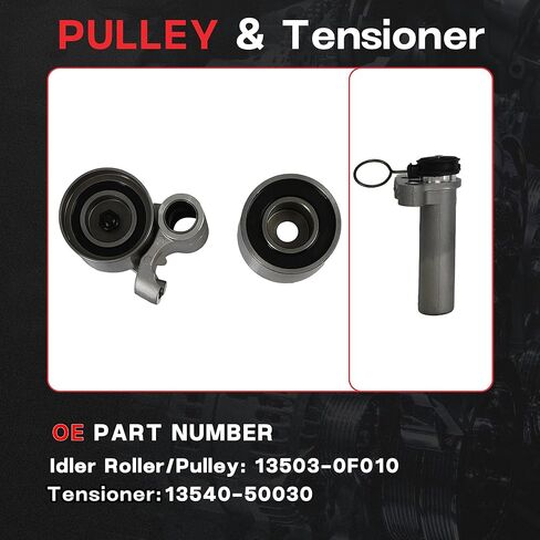 4.7 Engine Timing Belt Kit with Water Pump Fit For Lexus GS400 GS430 GX470 LS400 LS430 LX470 SC400 SC430 Toyota 4Runner Land Cruiser Sequoia Tundra 4.7L 1998-2009 Replaces# TKT021 TCKWP298 in Kuwait