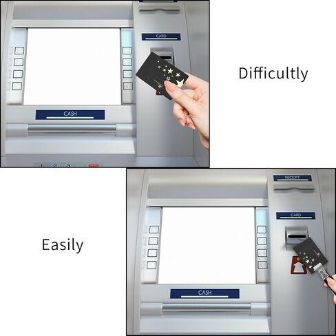 2 PCS Credit Card Grabber for Long Nails, Cute Credit Card Puller Long Nail Clip Keychain, Portable Acrylic Atm Card Holder Keychain Debit Bank Card Grabber for Women Men (Silver, Black) in Saudi Arabia