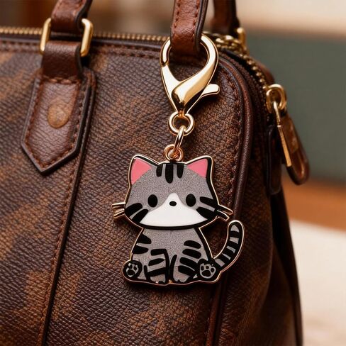 choice of all Cat Keychain Cat Bag Charm Cute Charms for Backpacks Clip On Cat Collar Charms for Handbags Accessories in Saudi Arabia