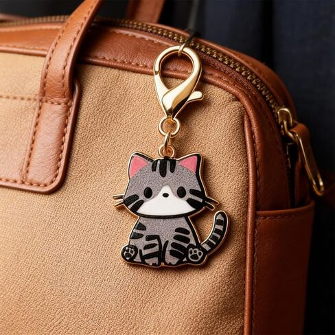 choice of all Cat Keychain Cat Bag Charm Cute Charms for Backpacks Clip On Cat Collar Charms for Handbags Accessories in Saudi Arabia