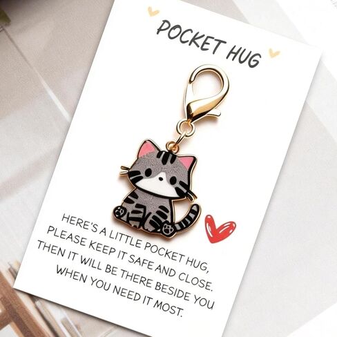 choice of all Cat Keychain Cat Bag Charm Cute Charms for Backpacks Clip On Cat Collar Charms for Handbags Accessories in Saudi Arabia