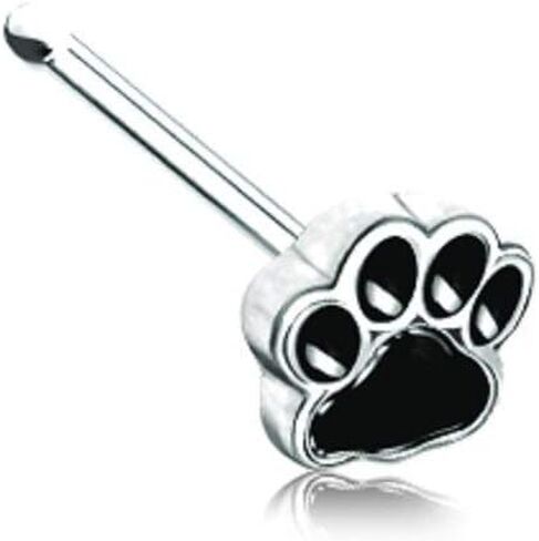 Animal Lover Paw Print Nose Stud Ring in Saudi Arabia