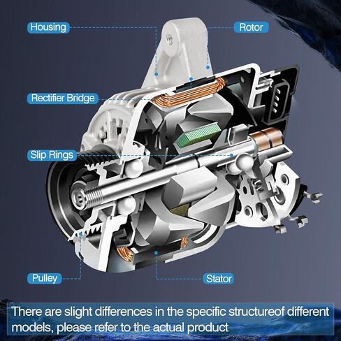 270600T040 Alternator for Scion xD 1.8L l4 2008-2014,for Toyota Corolla 1.8L l4 2009 2010 2011 2012 2013 High Output 100Amp Alternator 11385 11385N 11385R 270600T041 2706037040 2706037041 0986CR6103 in Kuwait