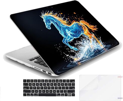 Compatible with MacBook Air 13.6-inch, Hard Shell Case with Keyboard Cover and Screen Protector (A2681, M2 chip / A3113, M3 chip / A3240, M4 chip, 2022-2025 Release) - Horse MC21003 in Saudi Arabia