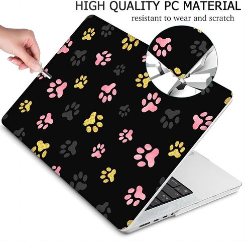 Compatible with MacBook Air 13 inch, Hard Shell Case with Keyboard Cover and Screen Protector (A1369 A1466, 2010-2017 Release) - Paws MD8339 in Saudi Arabia