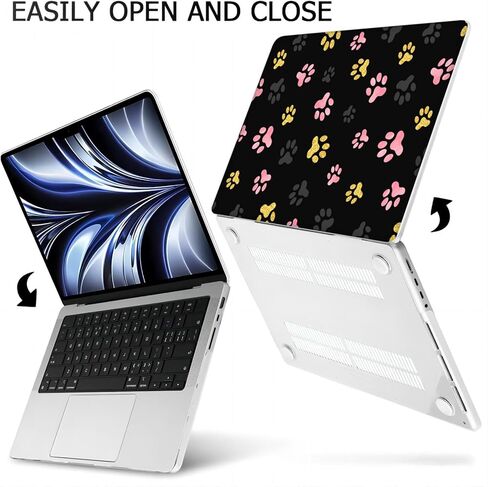 Compatible with MacBook Air 13 inch, Hard Shell Case with Keyboard Cover and Screen Protector (A1369 A1466, 2010-2017 Release) - Paws MD8339 in Saudi Arabia