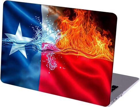 متوافق مع جهاز MacBook Pro مقاس 16 بوصة، غطاء صلب مع غطاء لوحة مفاتيح وواقي شاشة (A2141، إصدار 2020 2019) - علم تكساس MC21778 in Kuwait