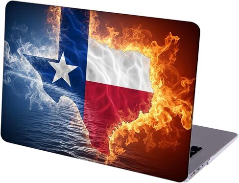 متوافق مع جهاز MacBook Pro مقاس 16 بوصة، غطاء صلب مع غطاء لوحة مفاتيح وواقي شاشة (A2141، إصدار 2020 2019) - علم تكساس MC21778 in Kuwait