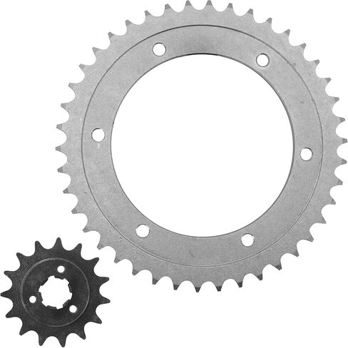 Caltric Front and Rear Sprockets Kit Compatible with Suzuki DR650S / DR650SE 1996-2009 2011 2013 2015-2017 2019 2022-2023 in Saudi Arabia
