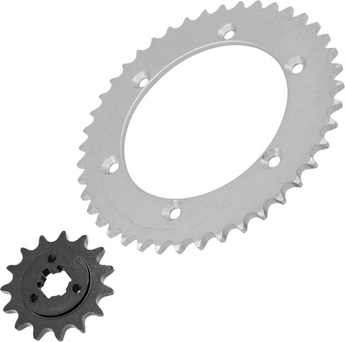Caltric Front and Rear Sprockets Kit Compatible with Suzuki DR650S / DR650SE 1996-2009 2011 2013 2015-2017 2019 2022-2023 in Saudi Arabia