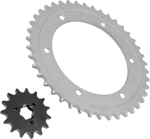 Caltric Front and Rear Sprockets Kit Compatible with Suzuki DR650S / DR650SE 1996-2009 2011 2013 2015-2017 2019 2022-2023 in Saudi Arabia