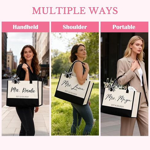 CXCC Mom Mama Bag Mother Personalized Gifts for Mother's Day, Mama Tote Bag for Shopping, Beach, Travel in Saudi Arabia