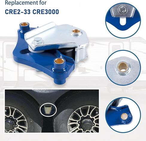 نظام تعليق مثبت بمسامير للخدمة الشاقة للمقطورات ذات المحاور الترادفية - قاعدة عجلات مقاس 33 بوصة، ومسافة 3 بوصات، وتصنيف 8000 رطل CRE2-33 CRE3000 in Kuwait