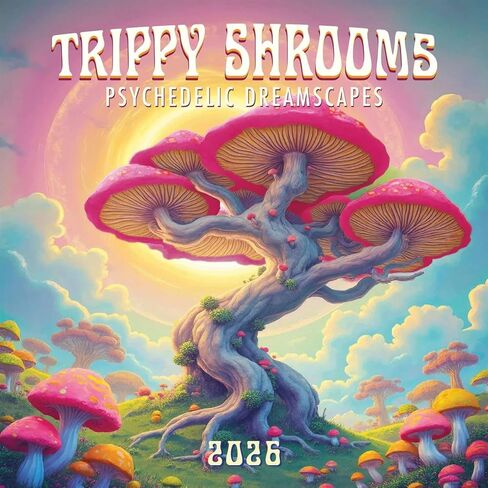 Trippy Shrooms: 12x12 Wall in Saudi Arabia