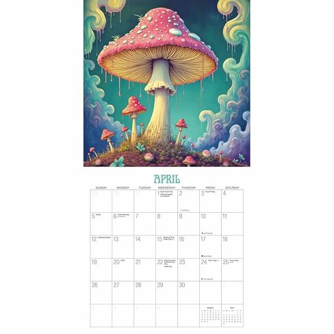 Trippy Shrooms: 12x12 Wall in Saudi Arabia