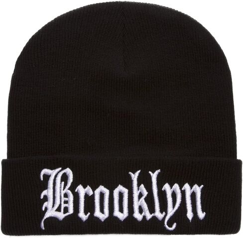 Gravity Threads Brooklyn Olde English Cuffed Black Beanie in Kuwait