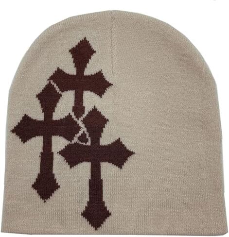 Beanie Y2k Gothic Graphic Knitted Jacquard Hat Skull Cap Casual Streetwear Outdoor Sports Beanies for Men Women in Saudi Arabia