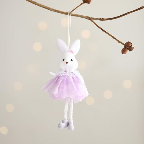 PageebO 5 قطع من تماثيل أرنب عيد الفصح، تمثال أرنب بألوان قوس قزح الباستيل لحفلات عيد الفصح هدية لحفلات الشاي الربيعية لتزيين الطاولة وديكور المنزل في المنزل ومستلزمات استحمام الأطفال في عيد الميلاد in Kuwait