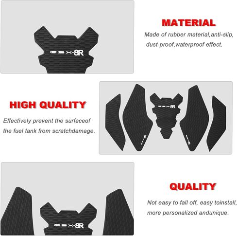 for GSX8R GSX-8R 2024 2025 Tank Pad Protector Motorcycle Sticker Decal Air Knee Grip Tank Traction Pad Side Accessories Tank Pad in Saudi Arabia