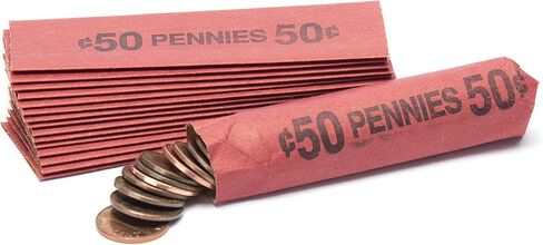 Penny Flat Coin Wrappers, Solid Bundle of 1,000 in Kuwait