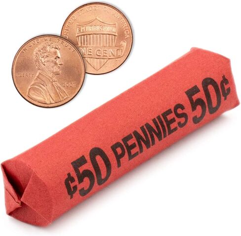 Penny Flat Coin Wrappers, Solid Bundle of 1,000 in Kuwait