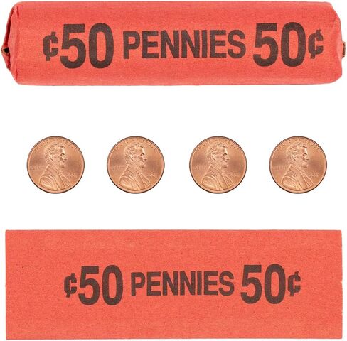 Penny Flat Coin Wrappers, Solid Bundle of 1,000 in Kuwait