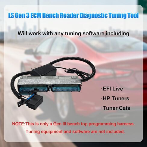 LS Gen 3 E-CM En-gine Programming Con-trol Mo-dule Reader Diagnostic P-CM Bench Harness w/12 Volt Power Supply, Compatible with GM Chevy from 1999 to 2007,OBD2 Port Adapter for Tu-ning Software in Kuwait