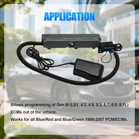 LS Gen 3 E-CM En-gine Programming Con-trol Mo-dule Reader Diagnostic P-CM Bench Harness w/12 Volt Power Supply, Compatible with GM Chevy from 1999 to 2007,OBD2 Port Adapter for Tu-ning Software in Kuwait