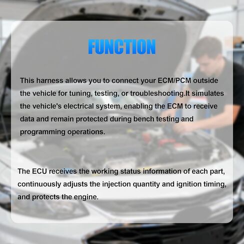 LS Gen 3 E-CM En-gine Programming Con-trol Mo-dule Reader Diagnostic P-CM Bench Harness w/12 Volt Power Supply, Compatible with GM Chevy from 1999 to 2007,OBD2 Port Adapter for Tu-ning Software in Kuwait