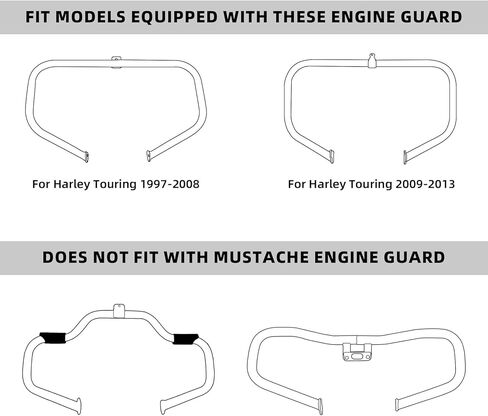 Left and right Vented Fairing Lower Kit Fit for 1983-2013 Harley Davidson Touring Road King Electra Glide Ultra Limited Ultra Classic Street Glide CVO and Trike models Chrome in Kuwait