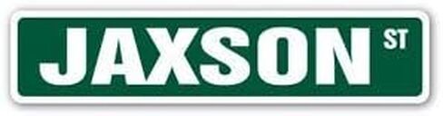 ملصق شارع JAXSON يحمل اسم لافتة باب غرفة الأطفال هدية للأطفال والأولاد والبنات - ملصق رسم مخصص رسم ملصق مخصص in Kuwait