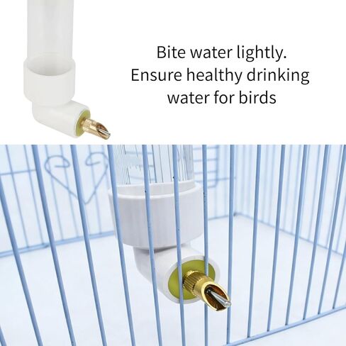 Bird Water Drinker Automatic Parrot Conure Cockatiel Water Dispenser Bird Cage Drinking Device for Medium Small Birds in Saudi Arabia