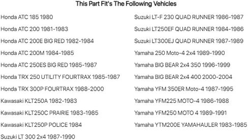 ITP Mud Lite AT Tire 25x12-9 for Yamaha YFM225 MOTO-4 1986-1988 in Kuwait